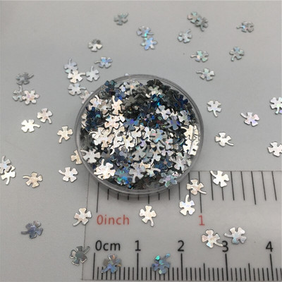 30g/lot 4mm Paillete cu paiete libere de trifoi cu sclipici pentru artizanat de unghii, umplutură, confetti pentru decorarea nunții.