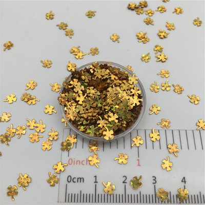 30g/lot 4mm Paillete cu paiete libere de trifoi cu sclipici pentru artizanat de unghii, umplutură, confetti pentru decorarea nunții.