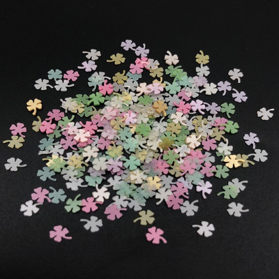 30g/lot 4mm Paillete cu paiete libere de trifoi cu sclipici pentru artizanat de unghii, umplutură, confetti pentru decorarea nunții.