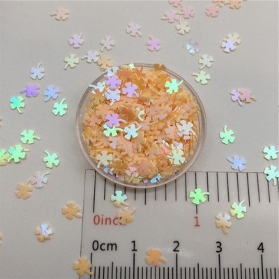 30g/lot 4mm Paillete cu paiete libere de trifoi cu sclipici pentru artizanat de unghii, umplutură, confetti pentru decorarea nunții.