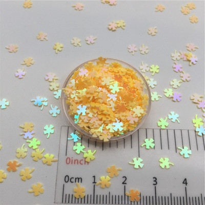 30g/lot 4mm Paillete cu paiete libere de trifoi cu sclipici pentru artizanat de unghii, umplutură, confetti pentru decorarea nunții.