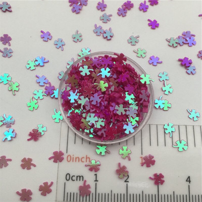 30g/lot 4mm Paillete cu paiete libere de trifoi cu sclipici pentru artizanat de unghii, umplutură, confetti pentru decorarea nunții.