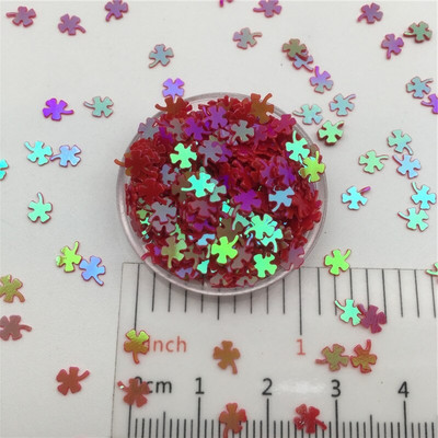 30g/lot 4mm Paillete cu paiete libere de trifoi cu sclipici pentru artizanat de unghii, umplutură, confetti pentru decorarea nunții.