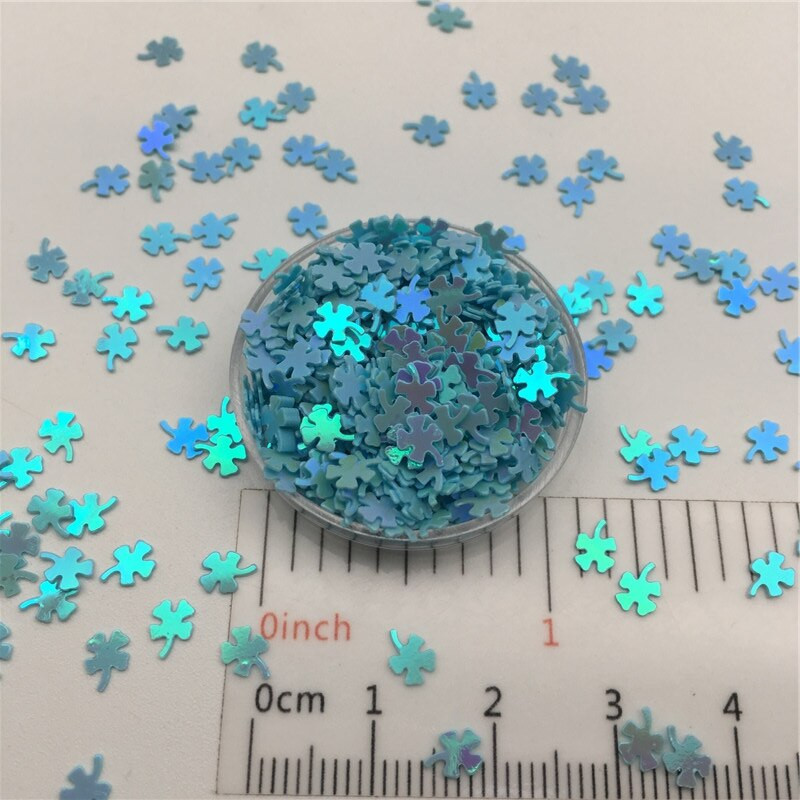 30g/lot 4mm Paillete cu paiete libere de trifoi cu sclipici pentru artizanat de unghii, umplutură, confetti pentru decorarea nunții.