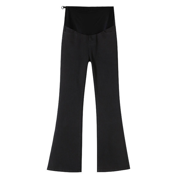 Paprasti moteriški Charleston džinsai aukštu juosmeniu