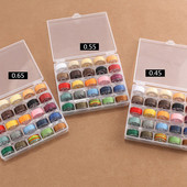 25 ρολό/κουτί με στρογγυλή κερωμένη κλωστή Κορδόνι με επίστρωση κεριού από πολυεστέρα για πλεκτά βραχιόλια Αξεσουάρ DIY ή ραπτικές χειροτεχνίες από δέρμα