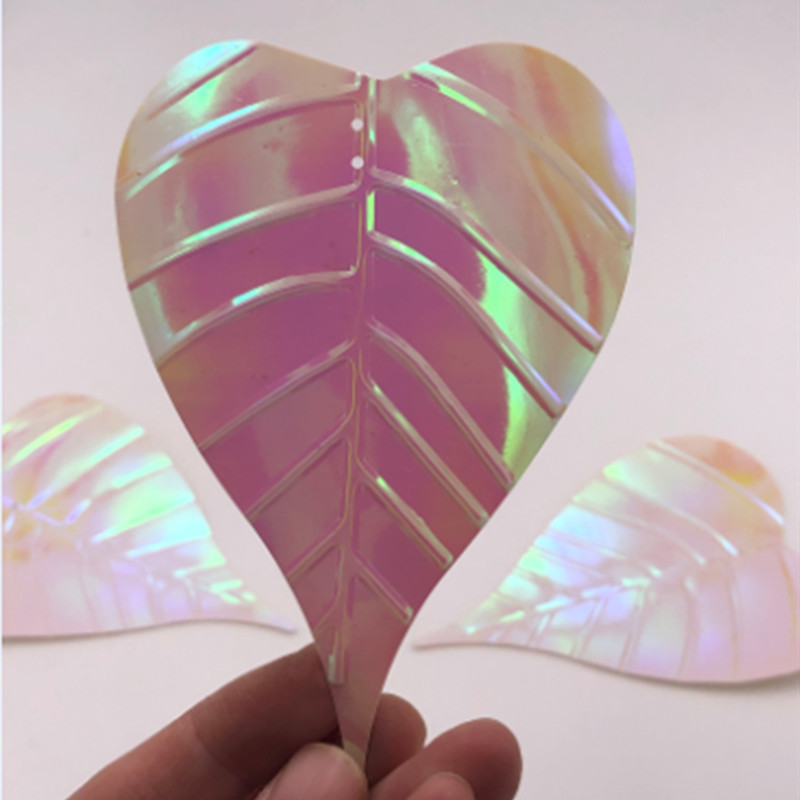 10ΤΜ/Τσάντα 70*100mm 3 Είδη Χρώμα Μεγάλα Φύλλα Σχήμα Παγιέτες Γάμος Ράψιμο PVC Crafts Πιλέτες DIY Lentejuelas Accessories