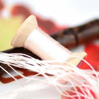 20m Mini Spool/Suzhou κέντημα νήμα κεντήματος / καρούλι από μεταξωτό νήμα / μεταξωτό νήμα κεντήματος /Κόκκινο πορτοκαλί