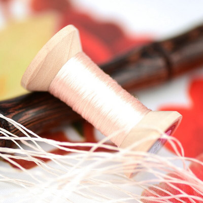 20m Mini Spool/Suzhou κέντημα νήμα κεντήματος / καρούλι από μεταξωτό νήμα / μεταξωτό νήμα κεντήματος /Κόκκινο πορτοκαλί