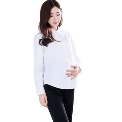 Γυναικείο πουκάμισο εγκυμοσύνης με κλασικό γιακά