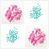 10 g/vrećica 3*3 mm smaragdno/ružičasto četvrtaste šljokice PVC paillettes ravne šljokice DIY odjeća za vjenčanje Šivaći obrt Lentejuelas dodaci