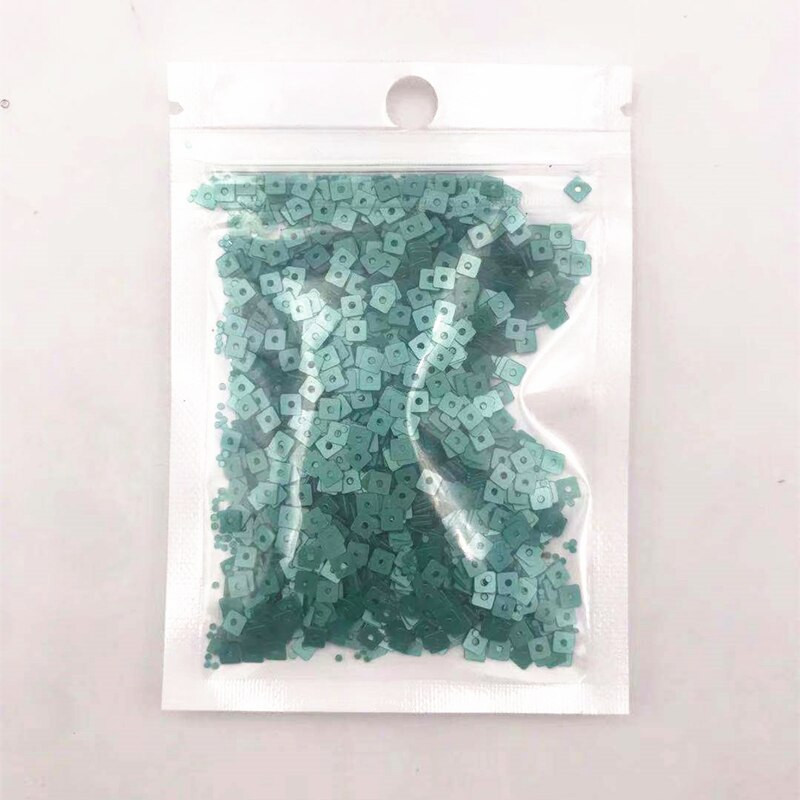 10 g/vrećica 3*3 mm smaragdno/ružičasto četvrtaste šljokice PVC paillettes ravne šljokice DIY odjeća za vjenčanje Šivaći obrt Lentejuelas dodaci