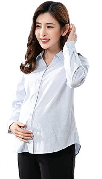 Нов модел дамска риза с дълъг ръкав за бременни