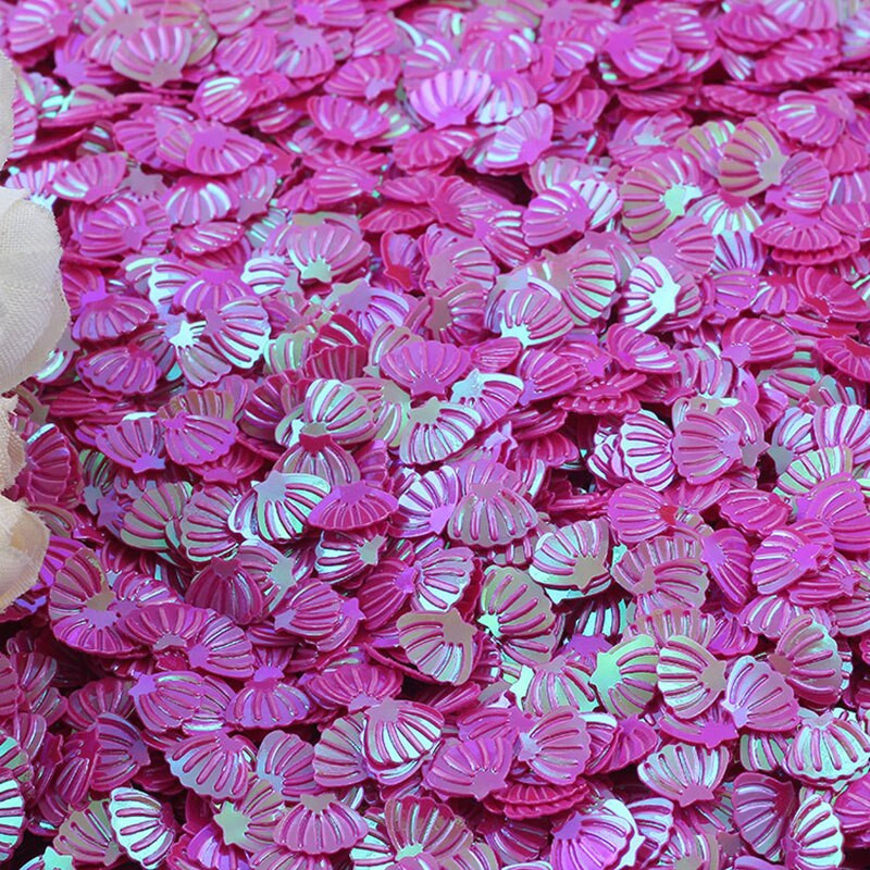 Šljokice u obliku školjke PVC masivne šljokice Svjetlucave šljokice za šivanje ukrasa za nokte Konfeti za vjenčanje 10 g