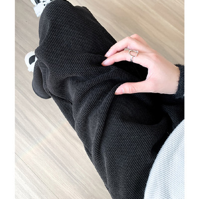 Pantaloni de maternitate cu talie înaltă în dungi de damă