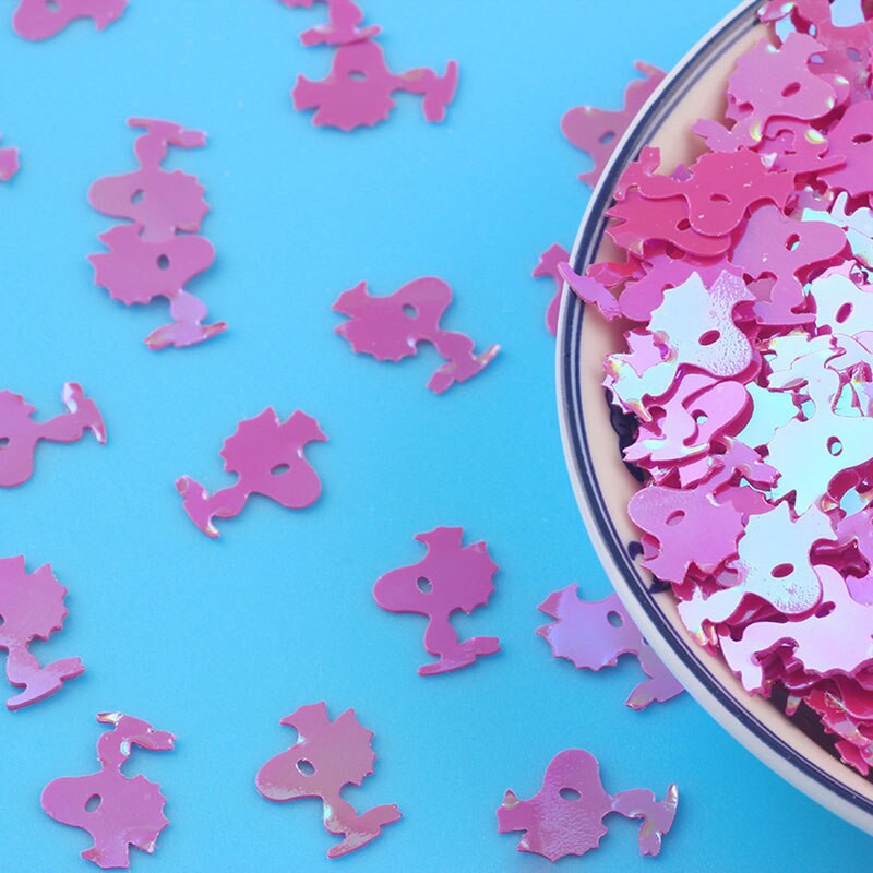 10g uus PVC multikas koer lahtised litrid Pailletid õmblemine käsitöö isetegemise tarvikud pulmarõivad küünekunsti kaunistused: 10*13mm