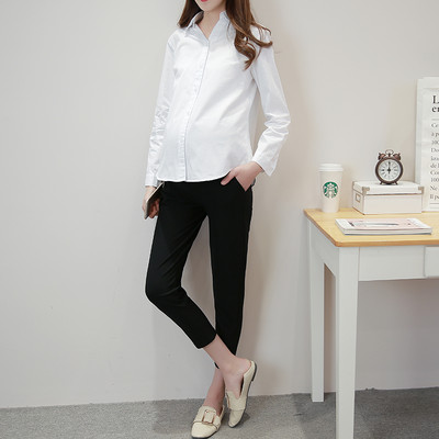 Naiste pikkade varrukatega vabaajasärk klassikalise kraega