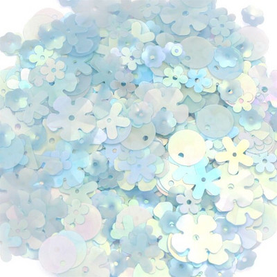 10g Mix Shape Glitter πούλιες για κεντήματα DIY Ρούχα Λουλούδι/Αστέρι/Στρογγυλά/Κοχύλι Πιλέτες Μανικιούρ Νυχιών Διακόσμηση Ραπτικής Χειροτεχνίας