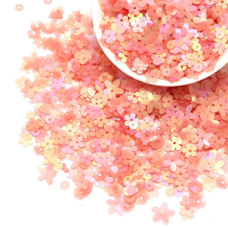 10g Mix Shape Glitter πούλιες για κεντήματα DIY Ρούχα Λουλούδι/Αστέρι/Στρογγυλά/Κοχύλι Πιλέτες Μανικιούρ Νυχιών Διακόσμηση Ραπτικής Χειροτεχνίας