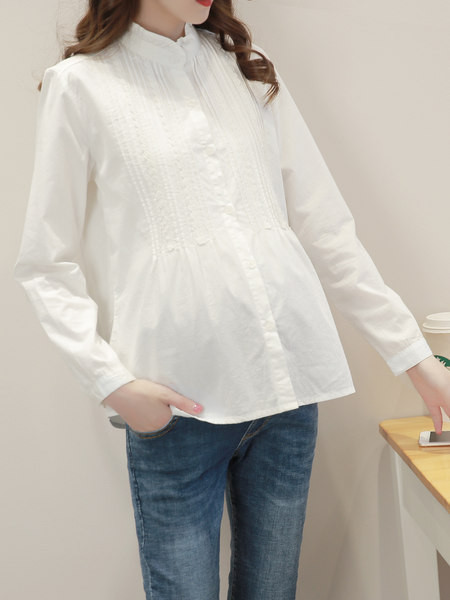 Γυναικείο casual μακρυμάνικο πουκάμισο εγκυμοσύνης