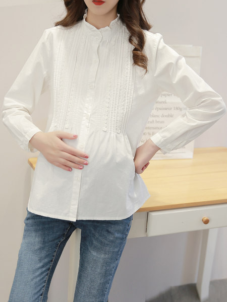 Γυναικείο casual μακρυμάνικο πουκάμισο εγκυμοσύνης