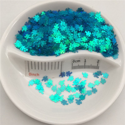 4mm Τετράφυλλο τριφύλλι PVC χαλαρές παγιέτες παγιέτες για μανικιούρ νυχιών, κομφετί γάμου, αξεσουάρ για στολίδια/χειροτεχνίες