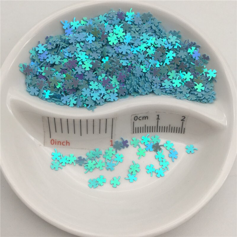 4mm Τετράφυλλο τριφύλλι PVC χαλαρές παγιέτες παγιέτες για μανικιούρ νυχιών, κομφετί γάμου, αξεσουάρ για στολίδια/χειροτεχνίες