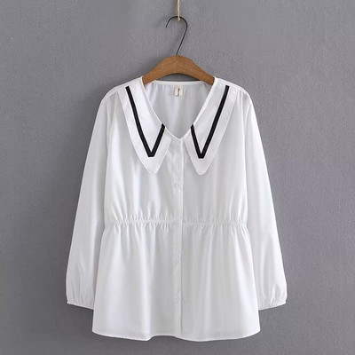 Cămașă de maternitate de damă la modă cu decolteu în V