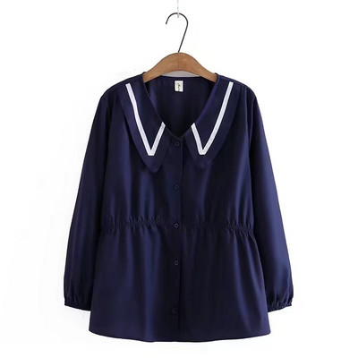 Cămașă de maternitate de damă la modă cu decolteu în V