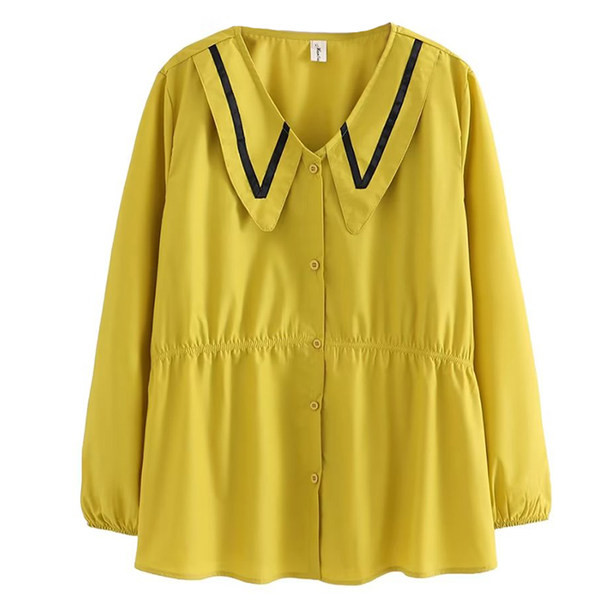 Cămașă de maternitate de damă la modă cu decolteu în V