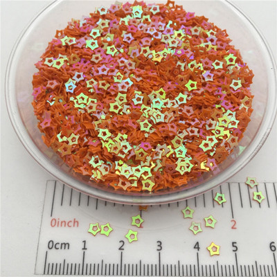 3mm Hollow Star S Shape PVC lahtised litrid Glitter Paillettes küünte kunsti maniküüri, pulmakonfettide jaoks, aksessuaarid kaunistuseks/Cr