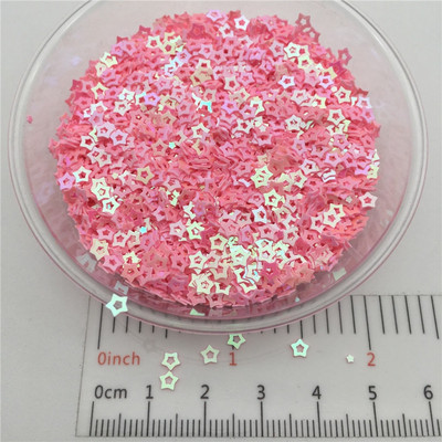 3mm Hollow Star S Shape PVC lahtised litrid Glitter Paillettes küünte kunsti maniküüri, pulmakonfettide jaoks, aksessuaarid kaunistuseks/Cr