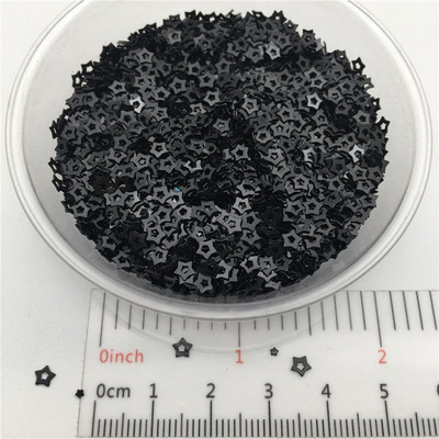 3mm Hollow Star S Shape PVC lahtised litrid Glitter Paillettes küünte kunsti maniküüri, pulmakonfettide jaoks, aksessuaarid kaunistuseks/Cr