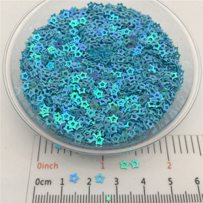 3mm Hollow Star S Shape PVC lahtised litrid Glitter Paillettes küünte kunsti maniküüri, pulmakonfettide jaoks, aksessuaarid kaunistuseks/Cr