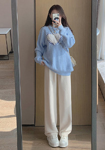 Široke hlače za trudnice s visokim strukom