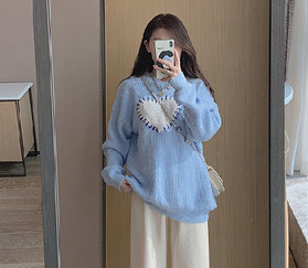 Široke hlače za trudnice s visokim strukom