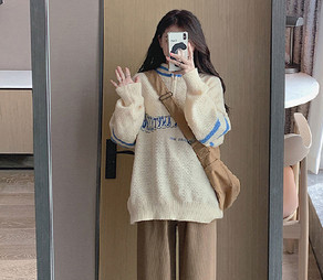 Široke hlače za trudnice s visokim strukom