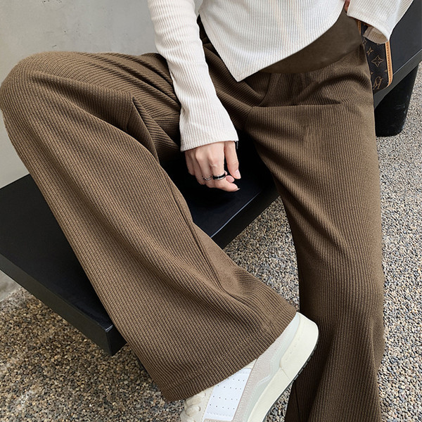 Široke hlače za trudnice s visokim strukom