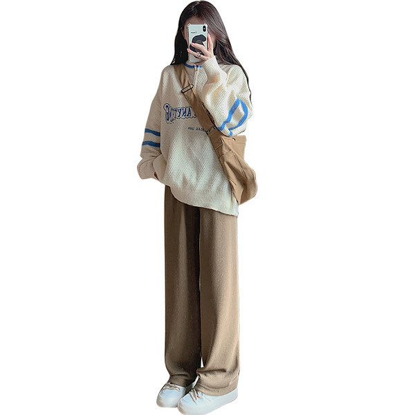 Široke hlače za trudnice s visokim strukom