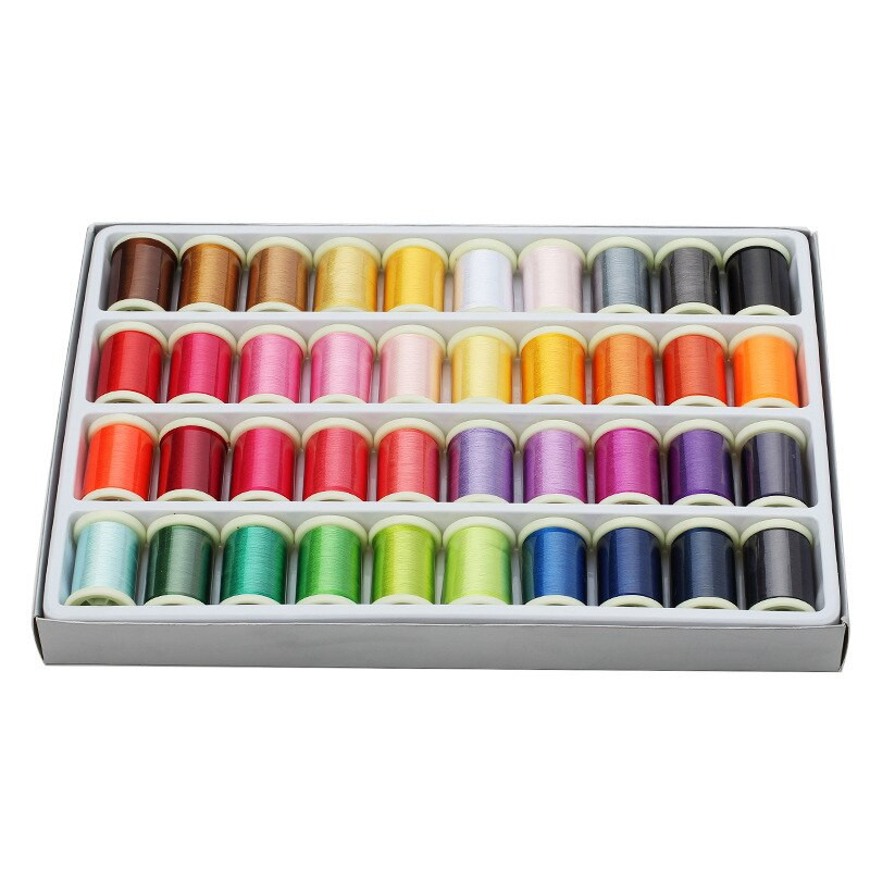 40 de culori 120D/2 ață de brodat computerizată pentru mașină de brodat 280M ață de brodat nețesată ață de bricolaj mozaic