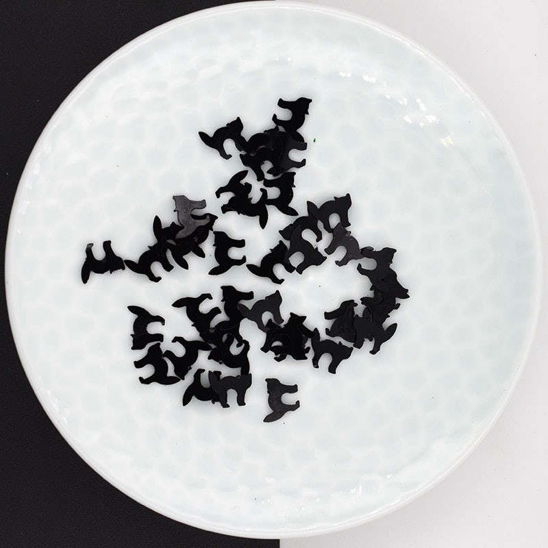 25g/partii 4*8mm Pisike halloweeni nahkhiir/kassi lahtised litrid kaunid käsitööd küünekunsti jaoks Ise isetegemise aksessuaarid lastele isetegemise väljalõigete album