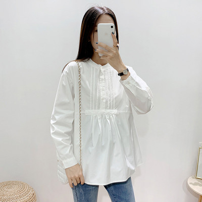 Casual γυναικείο πουκάμισο δύο μοντέλων με κουμπιά κατάλληλο για εγκύους