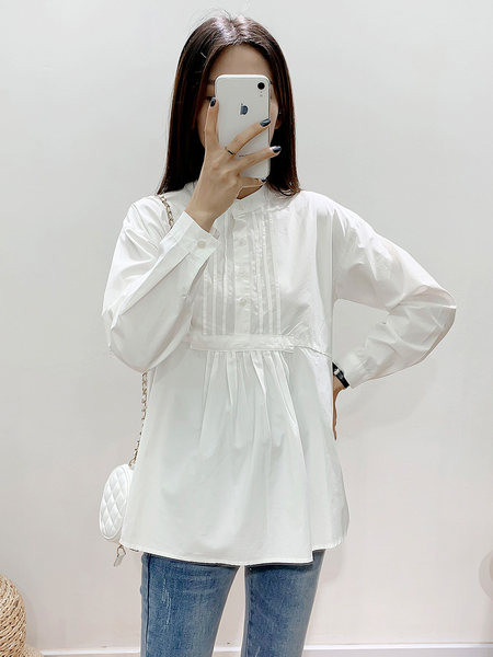 Casual γυναικείο πουκάμισο δύο μοντέλων με κουμπιά κατάλληλο για εγκύους