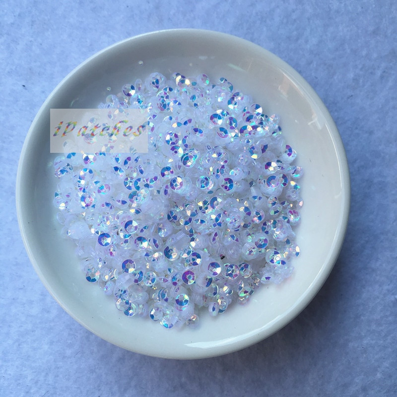 3000 τμχ (10 γραμμάρια) 3 χιλιοστά Crystal Pink Purple Deep Cup Sequins Paillette Διακοσμητικά ραψίματος Ευρήματα Γυναικεία Diy Αξεσουάρ για γάμο