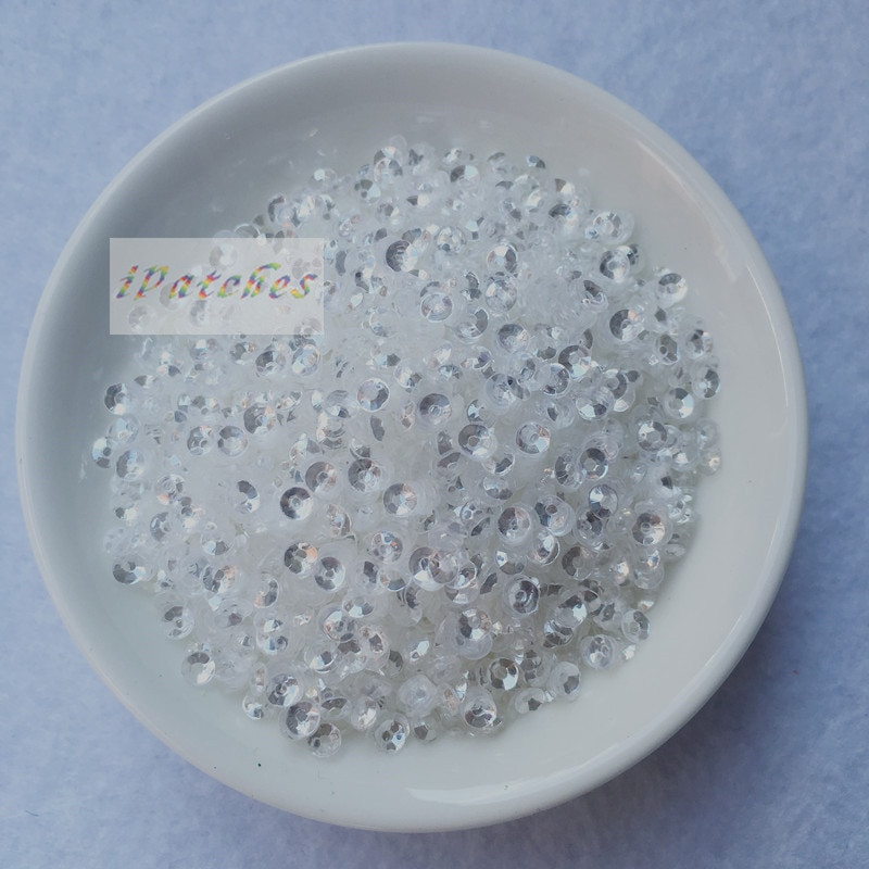 3000 τμχ (10 γραμμάρια) 3 χιλιοστά Crystal Pink Purple Deep Cup Sequins Paillette Διακοσμητικά ραψίματος Ευρήματα Γυναικεία Diy Αξεσουάρ για γάμο