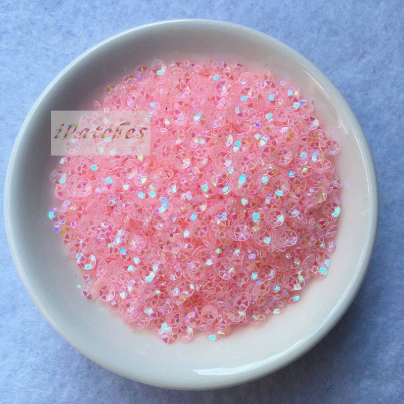3000 τμχ (10 γραμμάρια) 3 χιλιοστά Crystal Pink Purple Deep Cup Sequins Paillette Διακοσμητικά ραψίματος Ευρήματα Γυναικεία Diy Αξεσουάρ για γάμο