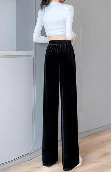 Γυναικείο ψηλόμεσο βελούδινο παντελόνι εγκυμοσύνης