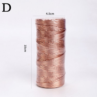 Σειρά ετικετών 1,5*100 χιλιοστών 16 σκέλη Πλεκτό χρυσό πάρτι δώρου Σειρά συσκευασίας Τσάντα συσκευασίας ψησίματος Σειρά δεσίματος Diy διακόσμηση σπιτιού