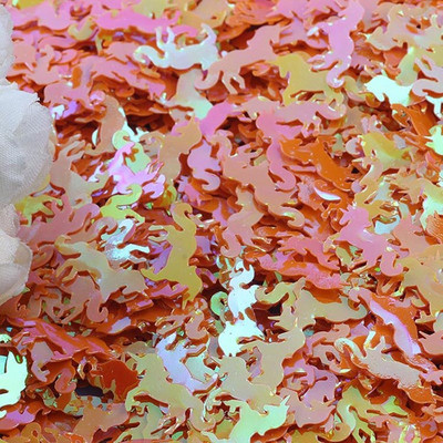 10g AB boje 15*20mm u obliku jednoroga šljokice diy ručno izrađene razine scenski nastupi Odjevni predmeti Pribor za šivanje Paillettes