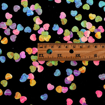 20g/Bag Love Herat 10mm PVC Confetti Glitter Sequins For Crafts Διακοσμητικά νυχιών Πιλέτες Παγιέτες DIY Αξεσουάρ ραπτικής